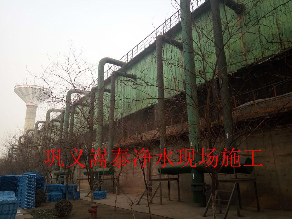 河北鋼廠散熱塔S波填料及收水器安裝更換施工！